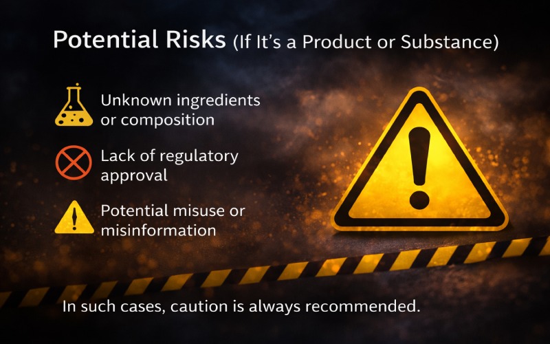 Potential Risks (If It’s a Product or Substance)