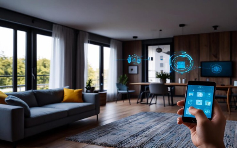 Smart home setup with automation devices