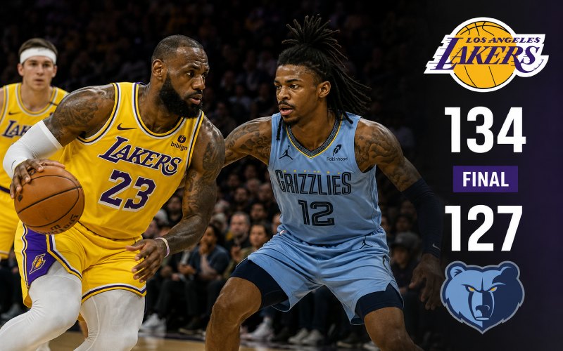Memphis Grizzlies vs Lakers Match Player Stats