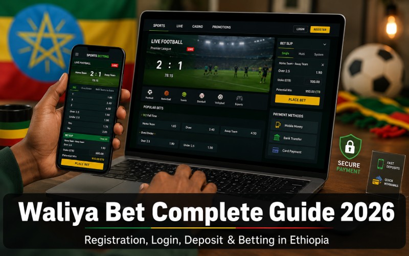 Waliya Bet Complete Guide 2026_ Registration, Login, Deposit & Betting in Ethiopia