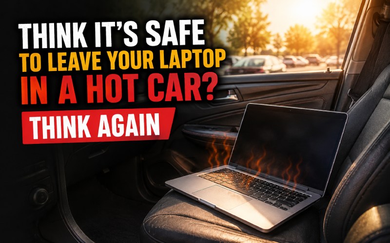 Laptop in Hot Car