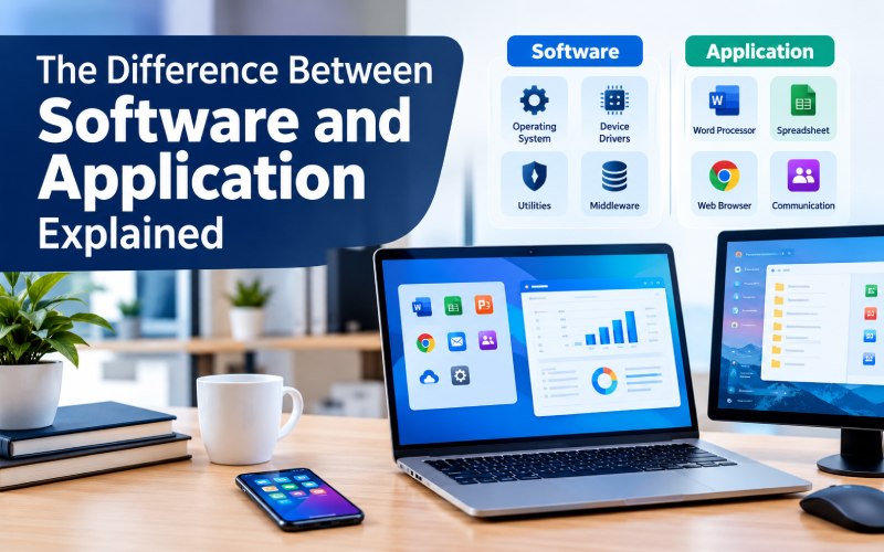 The Difference Between Software and Application Explained